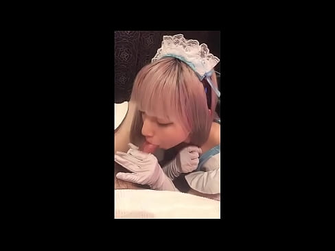 ❤️ Japonų dievaitis [mayuka], prancūzės tarnaitės kostiumas, 1 dalis, blowjob ir masturbacija su losjonu ❤️ Dulkinimo video prie mūsų ❌